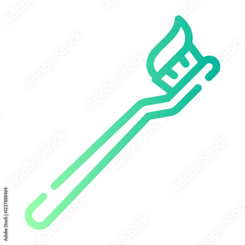 toothbrush Line Gradient Icon