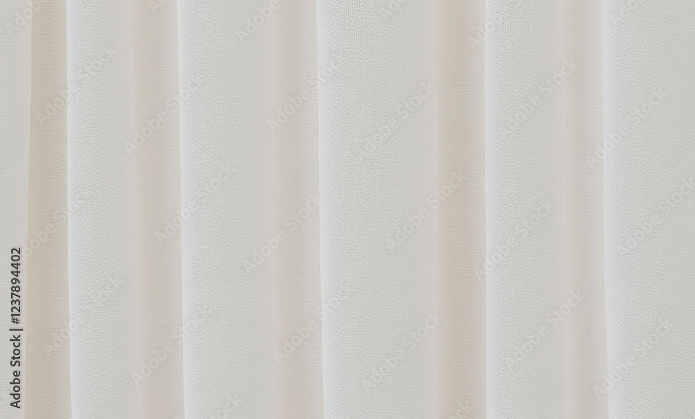 Elegant white curtains draping softly Elegant white curtains draping softly