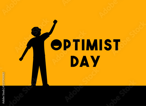 Optimist Day. Flat design vector.