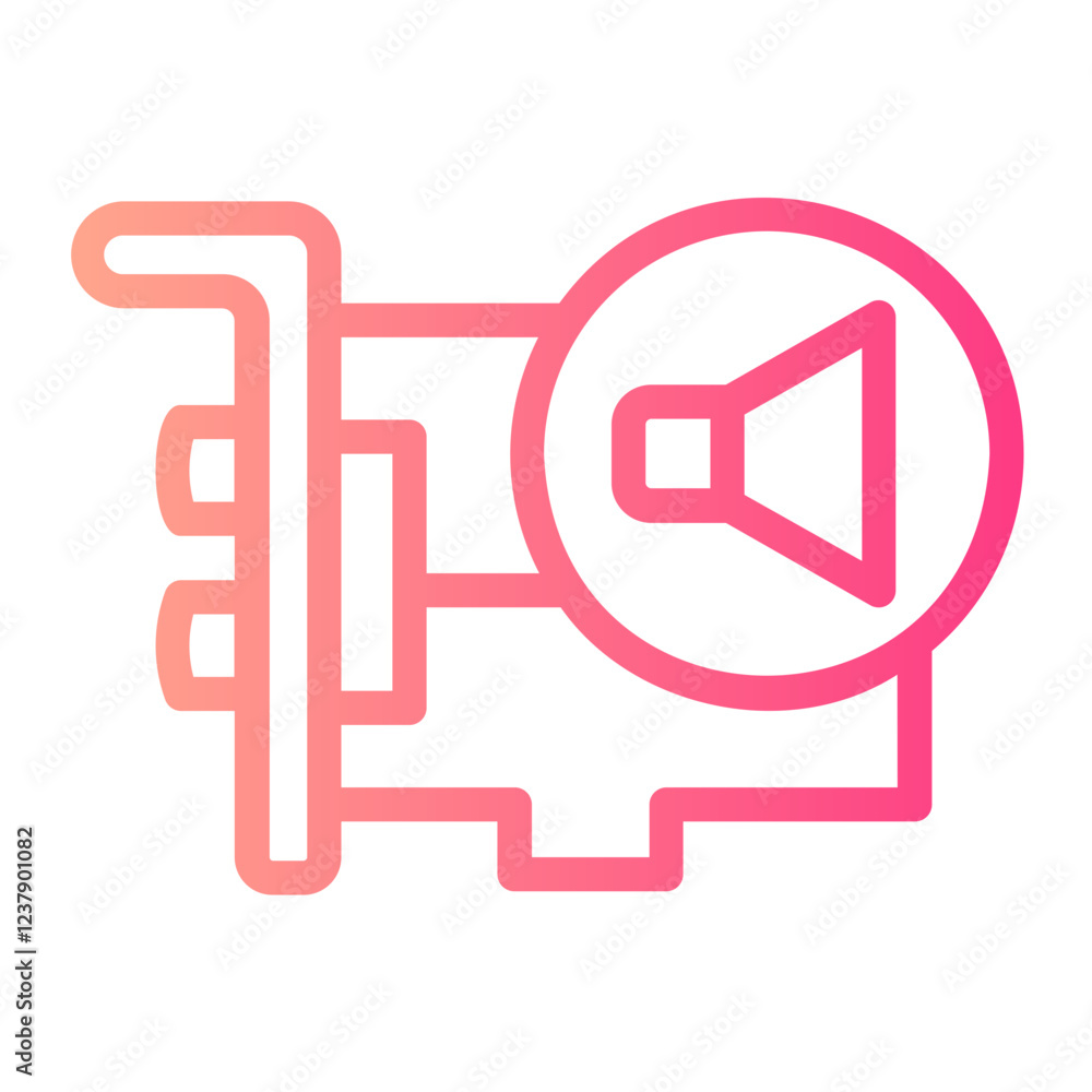 Sound Card gradient icon Sound Card gradient icon
