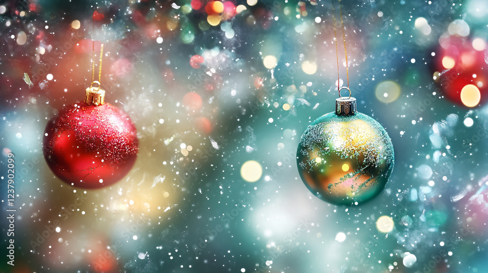 An abstract Christmas-themed background. An abstract Christmas-themed background.