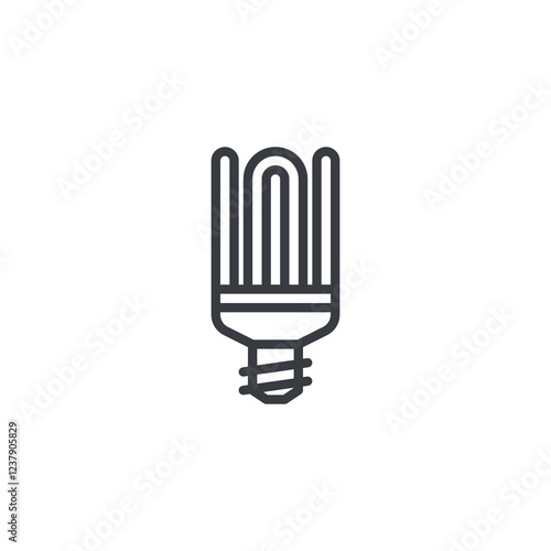 Compact Fluorescent Lamp line icon