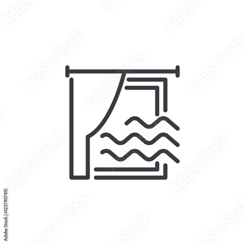 Natural Ventilation line icon