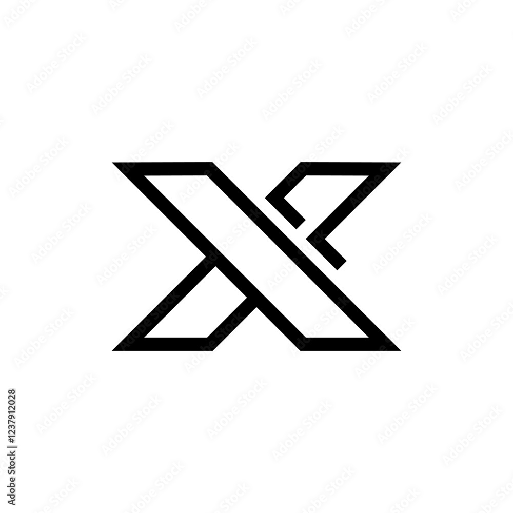 X Letter Logo Design Template
