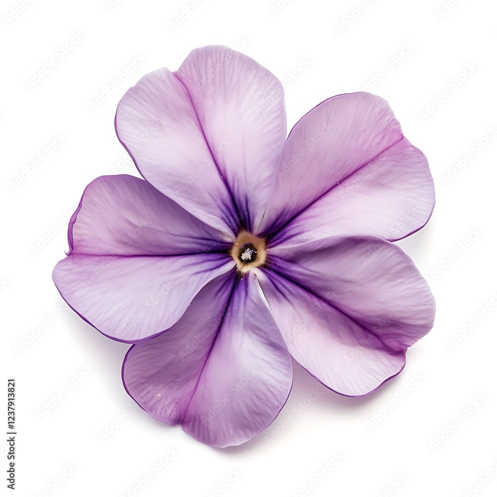 Fototapeta premium Beautiful Phlox Flower Isolated on White Background for Creative Designs