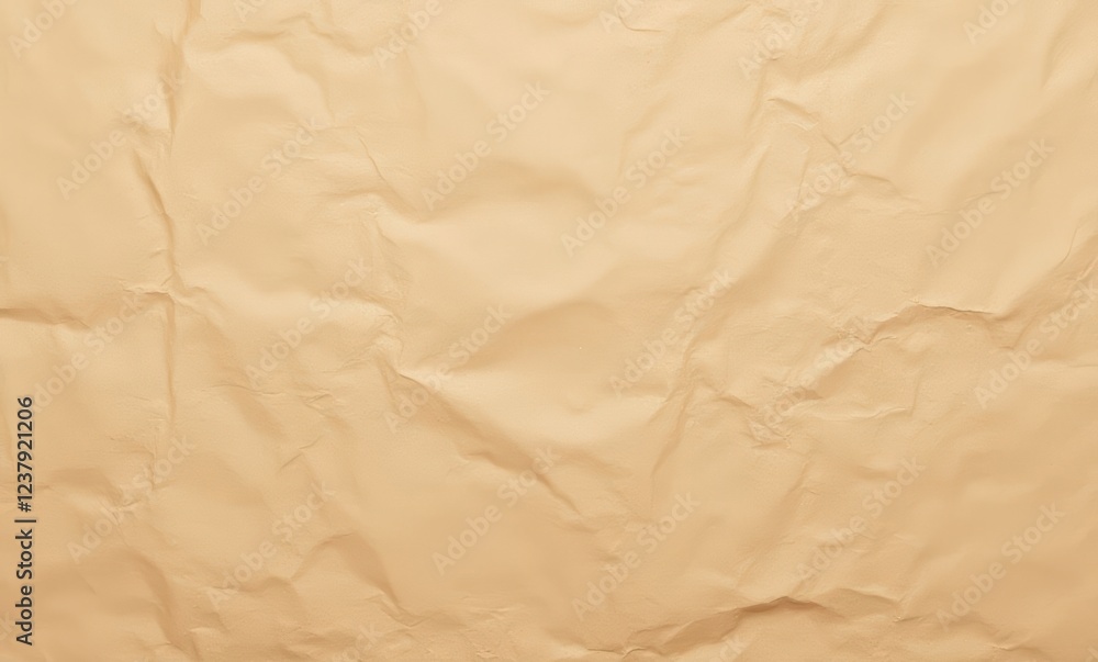 Textured crumpled beige paper background Textured crumpled beige paper background