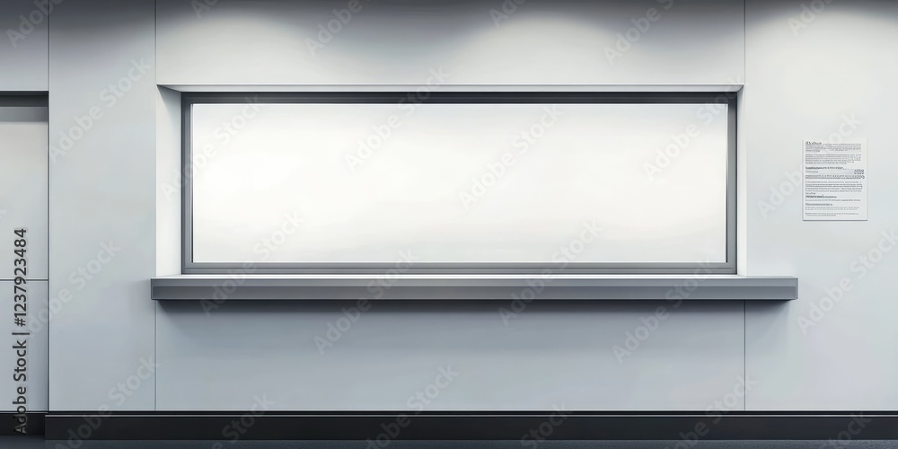 A window with a sign on it A window with a sign on it