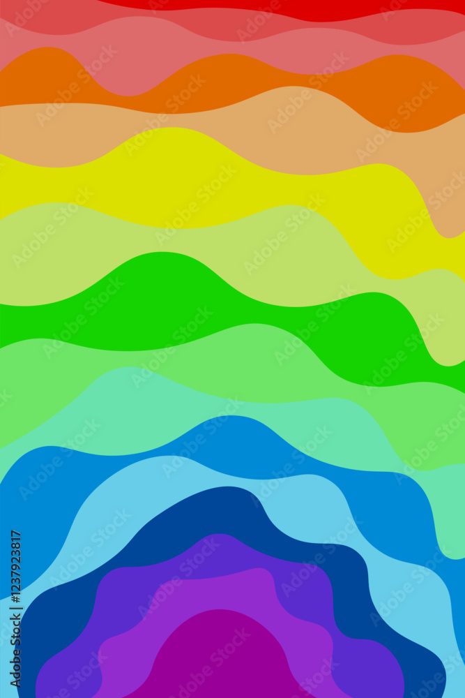 Abstract colored background with rainbow transition with waves. Vector illustration of background Abstract colored background with rainbow transition with waves. Vector illustration of background