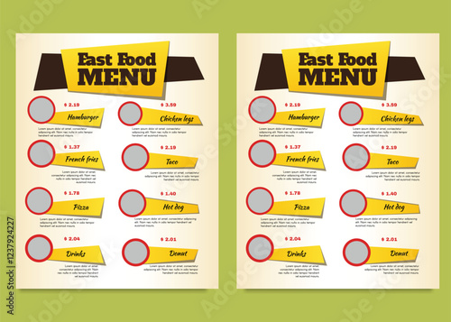 Restaurant menu template. social media marketing web banner template design. healthy food business online promotion flyer with abstract background, logo and icon. Sale cover.