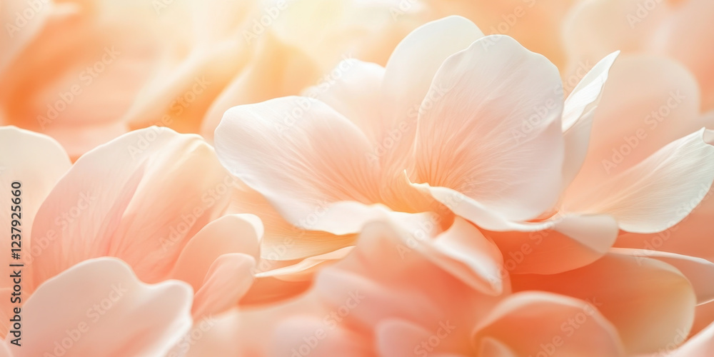 Soft pastel petals in gentle bloom create a serene and delicate floral background Soft pastel petals in gentle bloom create a serene and delicate floral background