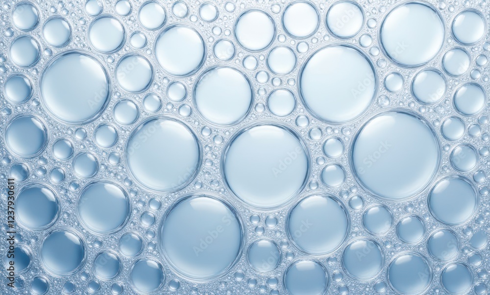 Close-up of clear water bubbles. Close-up of clear water bubbles.