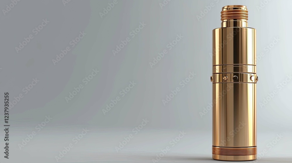 Sleek Golden Metallic Device: Luxury Technology Product Photography Sleek Golden Metallic Device: Luxury Technology Product Photography