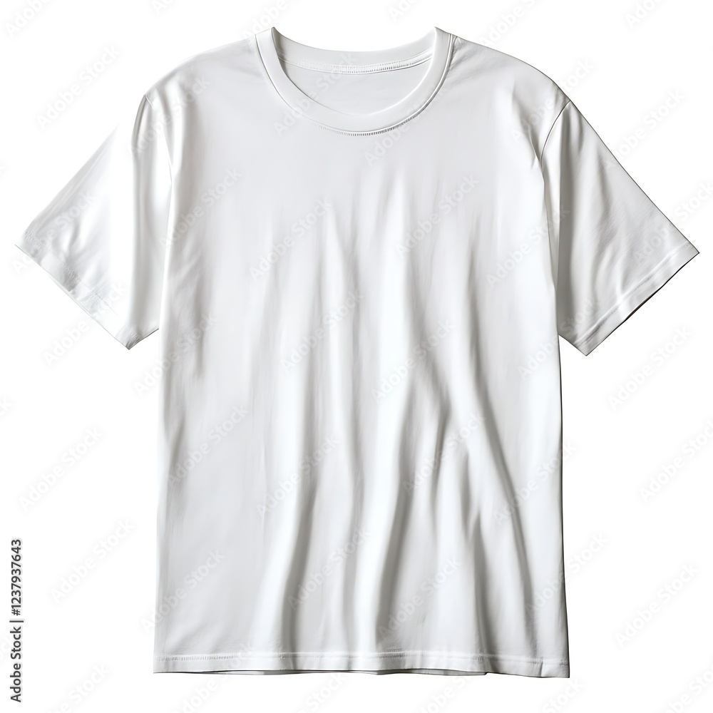 Stylish White Oversize T-Shirt Isolated on Firm White Background Stylish White Oversize T-Shirt Isolated on Firm White Background