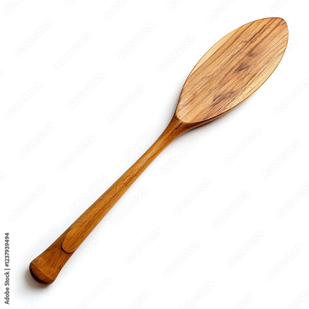 Professional Wooden Paddle for Kayak Isolated on Firm White Background Professional Wooden Paddle for Kayak Isolated on Firm White Background