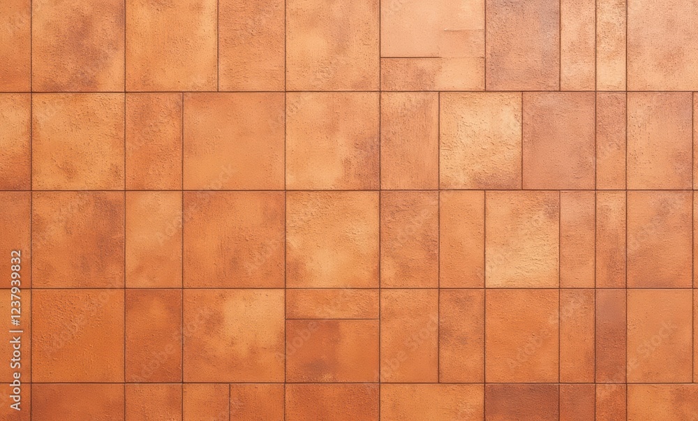 Textured orange tile wall pattern Textured orange tile wall pattern