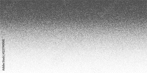 Abstract vector noise. Small particles of debris and dust. Distressed uneven background. Grunge texture overlay with fine grains isolated on white background. Vector illustration.