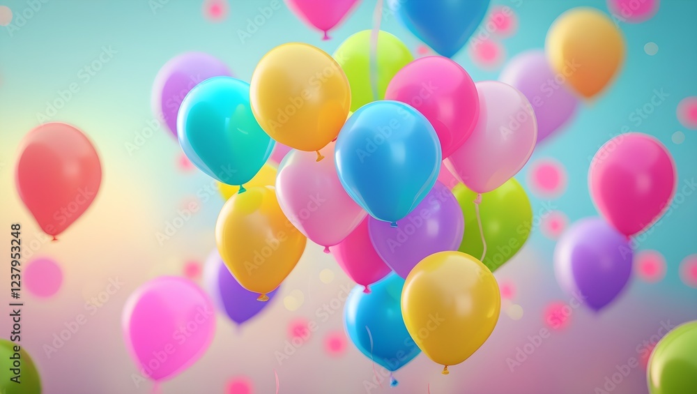 April fools day colorful balloons blur background
April fools day colorful balloons blur background