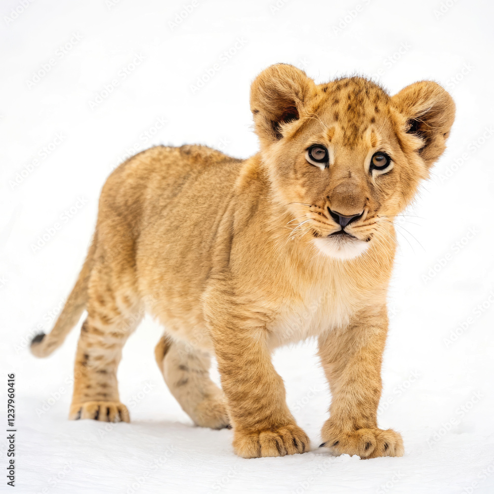 Fototapeta premium lion cub panthera leo
