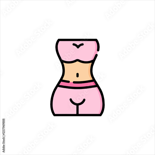 vector illustration of a pregnant woman
