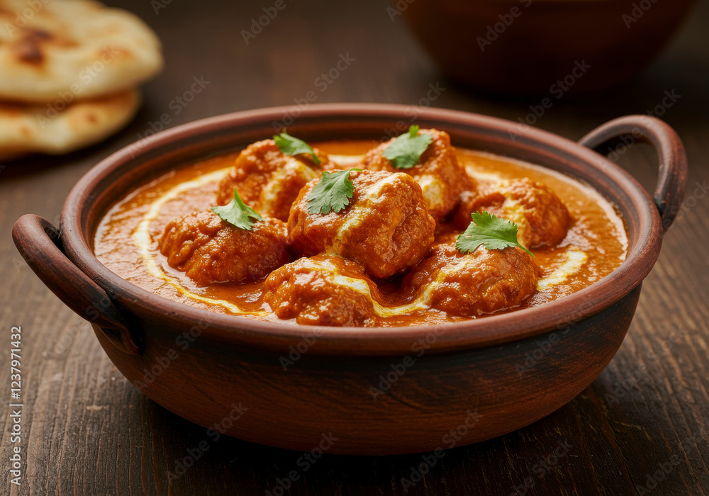 Flavorful Chicken Tikka Masala, Tender Chicken Pieces in a Rich, Spicy Tomato-Based Sauce Flavorful Chicken Tikka Masala, Tender Chicken Pieces in a Rich, Spicy Tomato-Based Sauce