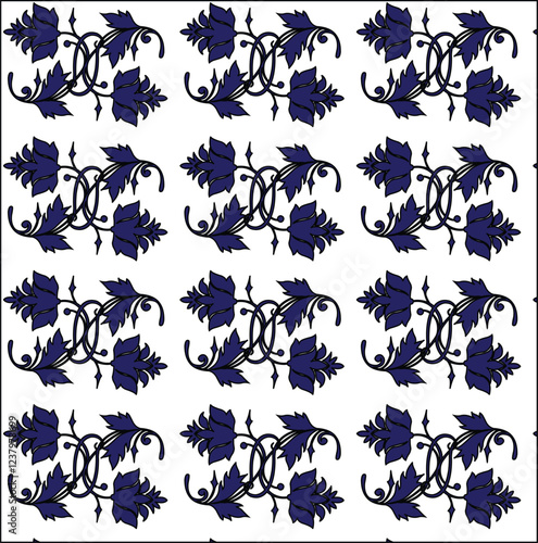 seamless pattern with flower