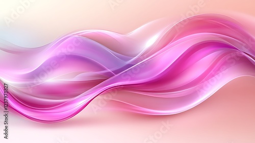 Wallpaper Mural Abstract Pink and Purple Wave Design Art Torontodigital.ca