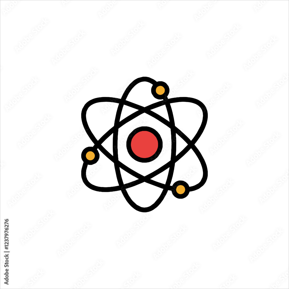 atom symbol icon atom symbol icon