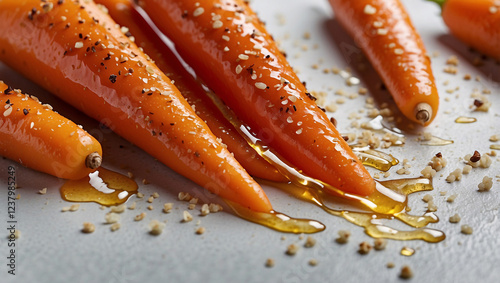 Honey-Glazed Carrots with Sesame Seeds