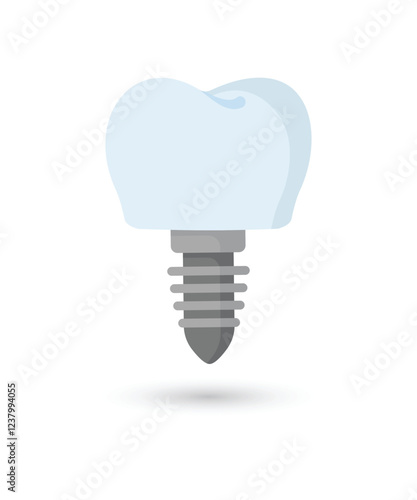 Dental implantation Vector illustration stock illustration