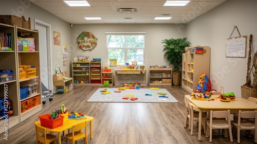 Bright and Playful Preschool Classroom: A haven for learning and fun!
