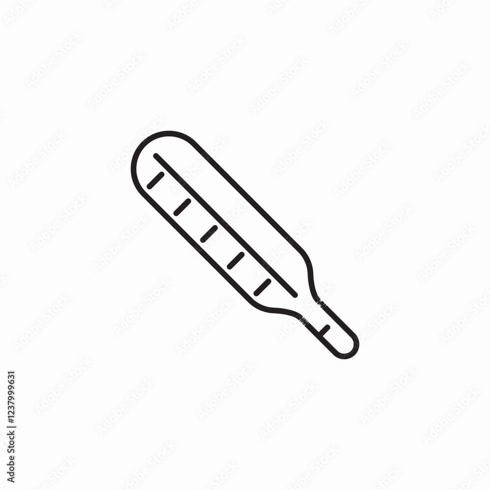 thermometer temperature measure icon vector sign