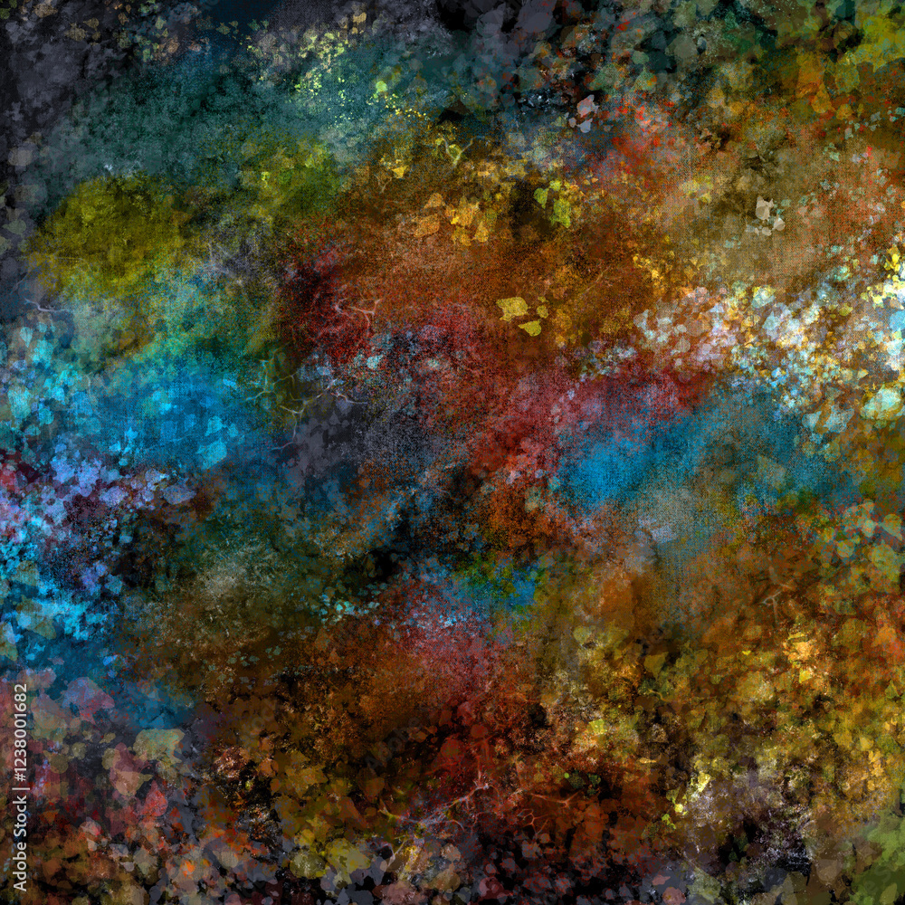 Abstract blurry painted seamless pattern Bright natural organic colors Grunge grainy effect multicolor artistic background Abstract blurry painted seamless pattern Bright natural organic colors Grunge grainy effect multicolor artistic background