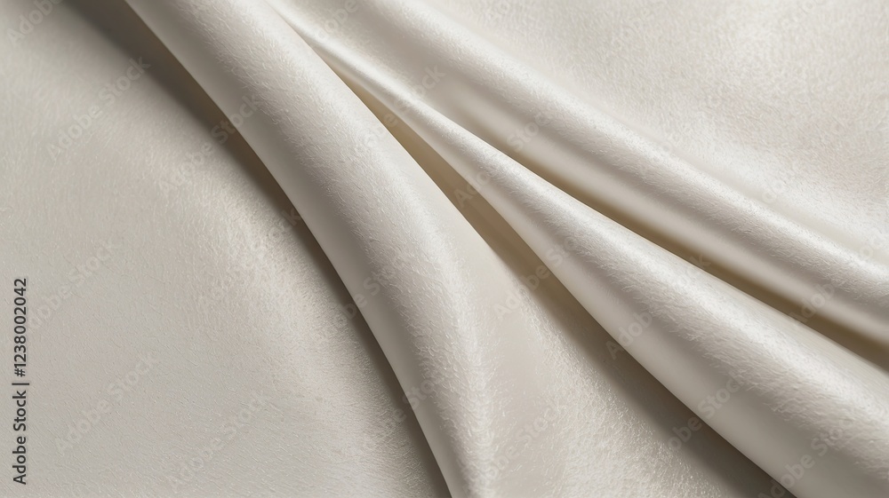 Graceful Curves and Flowing Textures in a Minimalist white Abstract Design