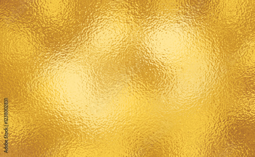 Vector gold foil texture background. Abstract gradient bright and shiny light reflection rough texture surface. Vector illustration for background, backdrop, web, wallpaper, print and design artwork.