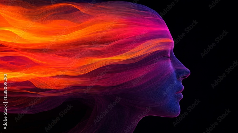 Obraz premium Pixelated Dreams: Exploring Creative Freedom With AI Algorithms Generating Colorful Patterns