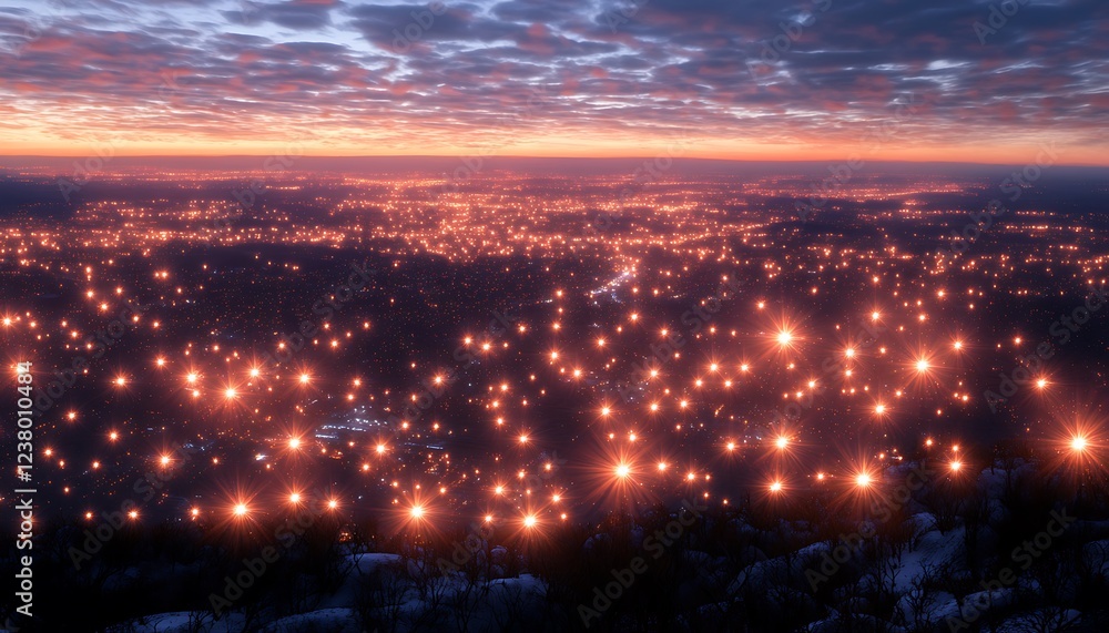 A stunning cityscape with lights shining brightly representing the strength and leadership of women illuminating paths for others creating progress and equality A stunning cityscape with lights shining brightly representing the strength and leadership of women illuminating paths for others creating progress and equality