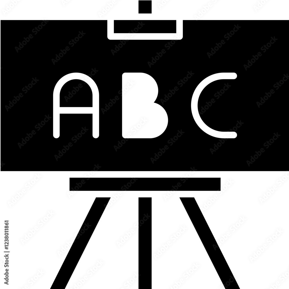 Easel icon single vector illustration Easel icon single vector illustration