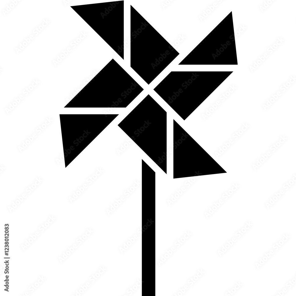 Pinwheel icon single vector illustration Pinwheel icon single vector illustration