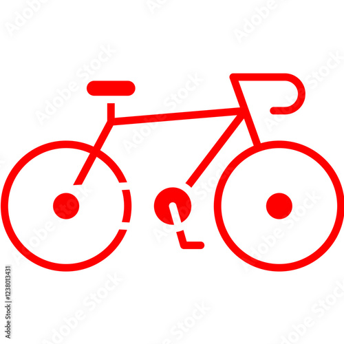 Bycicle icon single vector illustration