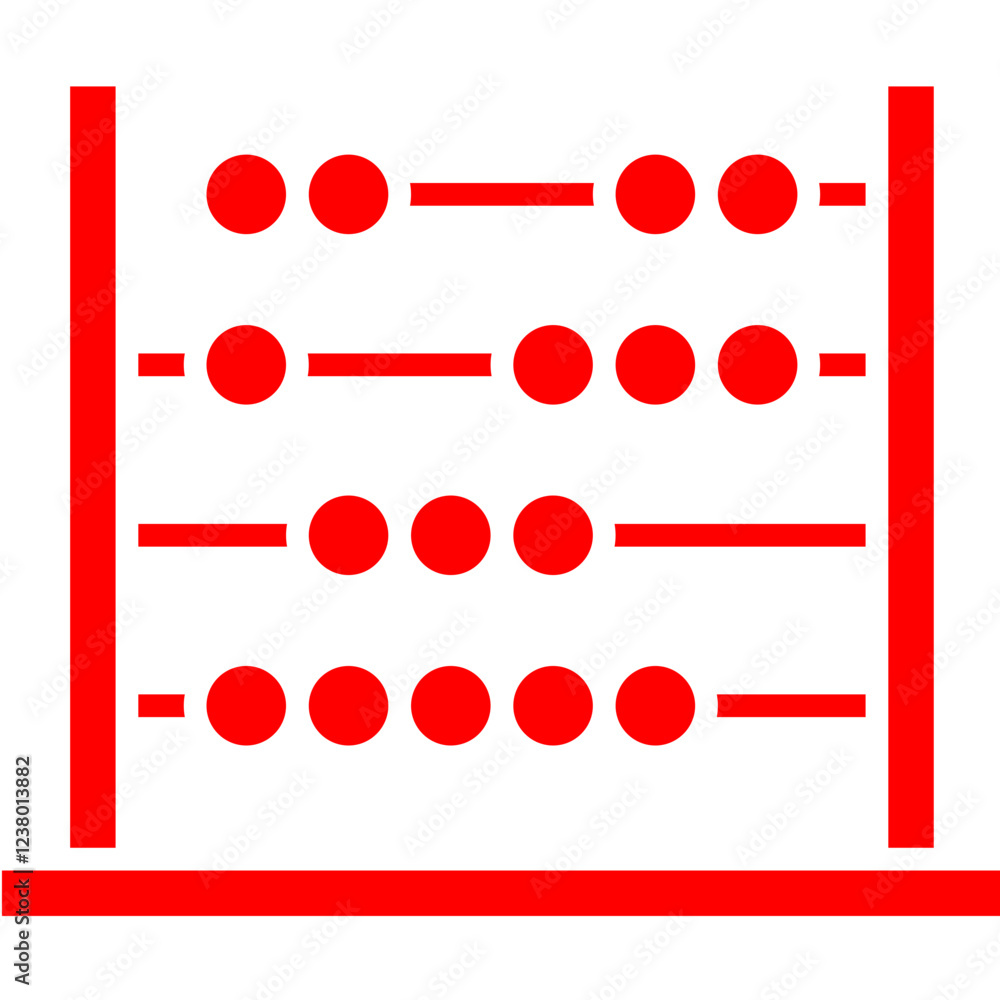 Abacus icon single vector illustration Abacus icon single vector illustration