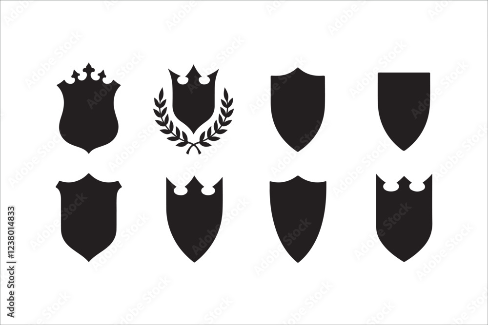 Obraz premium Elegant Heraldic Shield Emblems