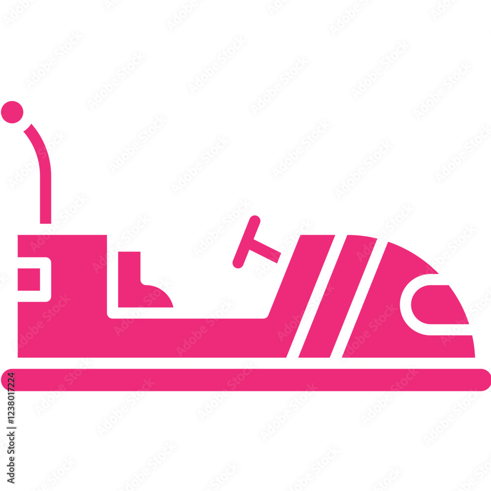Bumper Car icon single vector illustration Bumper Car icon single vector illustration