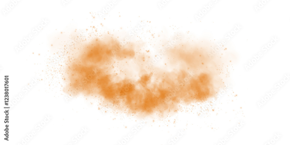 Fantastic orange smoke background. Orange spice powder explosion, spice splash, Magic smoke with glitter and small particles, fog with glowing particles, orange steam. PNG Fantastic orange smoke background. Orange spice powder explosion, spice splash, Magic smoke with glitter and small particles, fog with glowing particles, orange steam. PNG