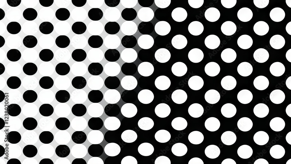 Stylish Black and White Polka Dot Pattern Stylish Black and White Polka Dot Pattern