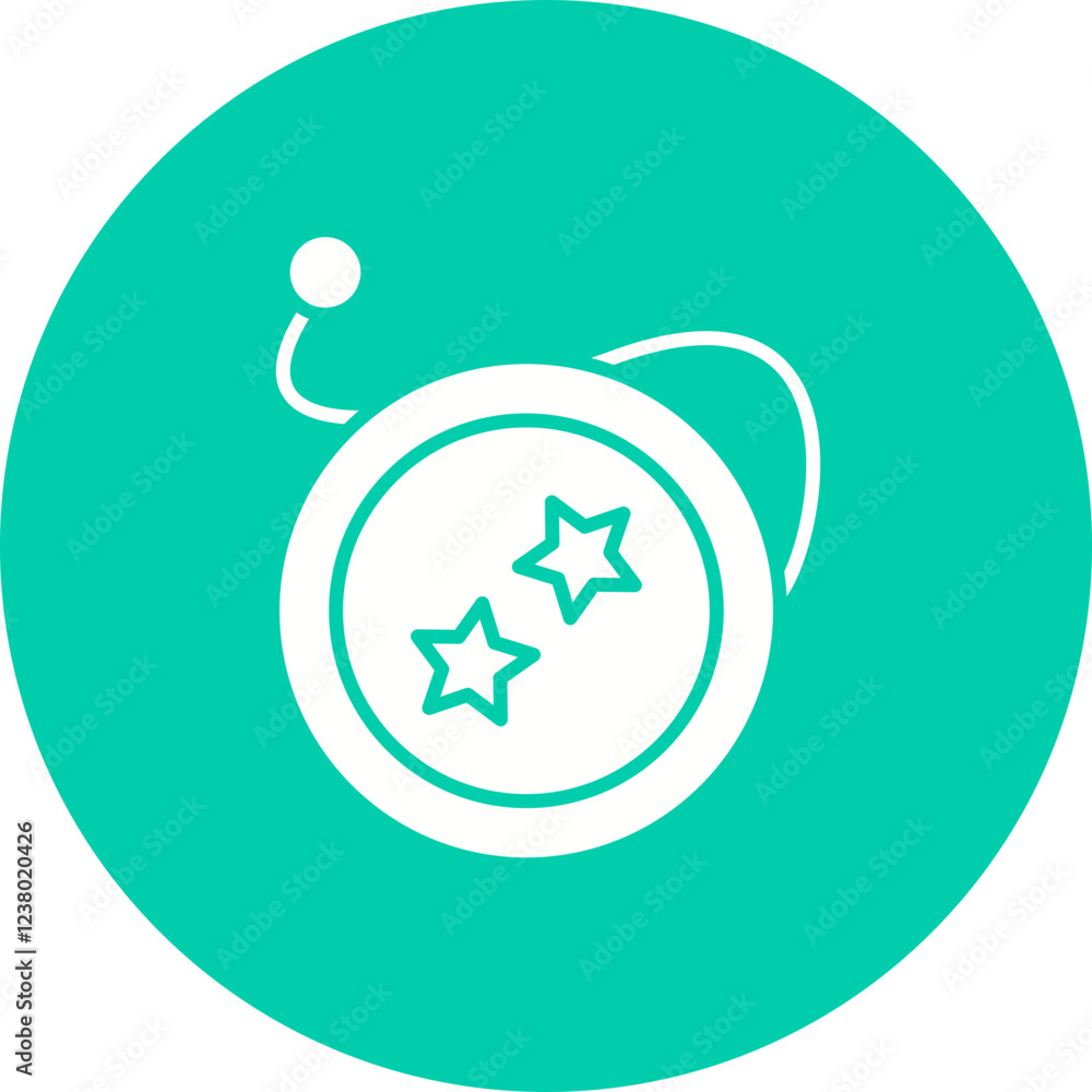 Yoyo icon single vector illustration