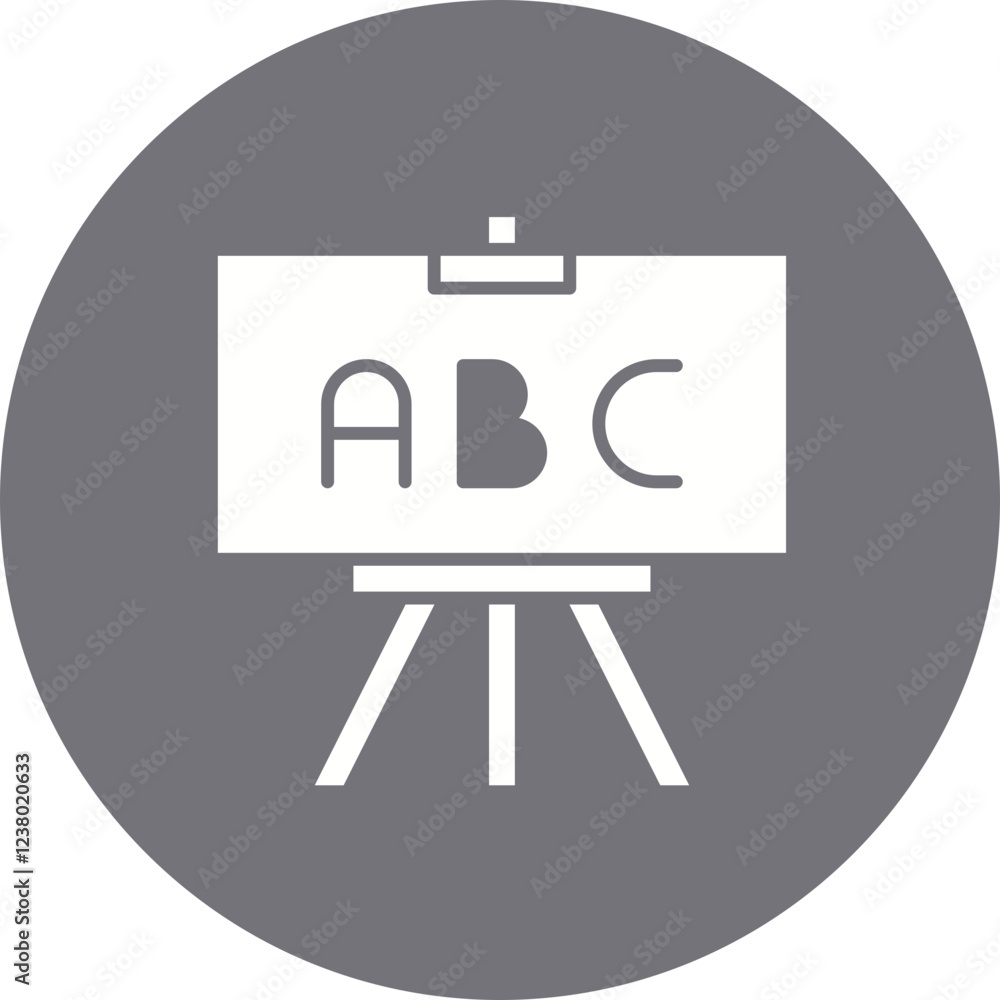 Easel icon single vector illustration Easel icon single vector illustration