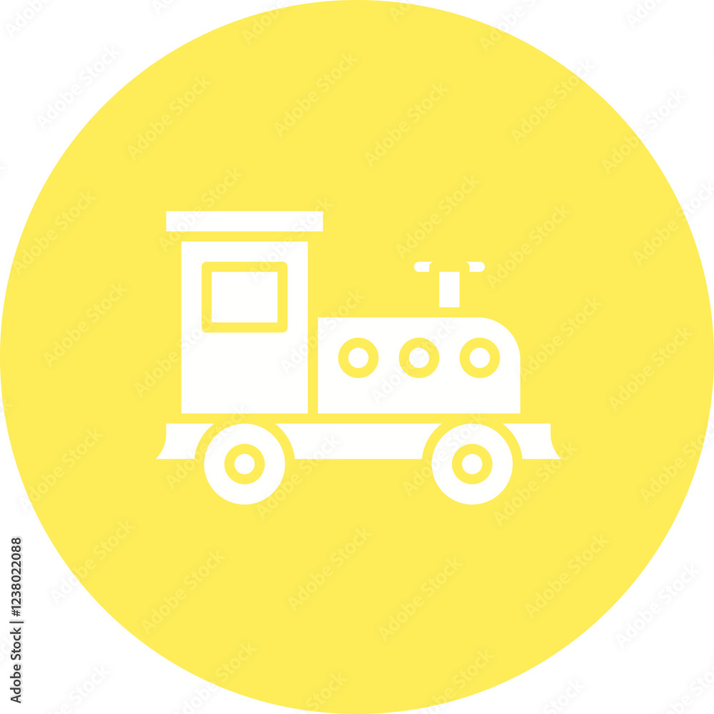 Toy Train icon single vector illustration Toy Train icon single vector illustration