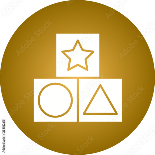 Shape Toy icon single vector illustration