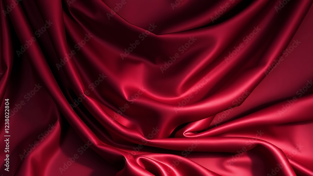 Obraz premium Stunning Red Silk Fabric Texture