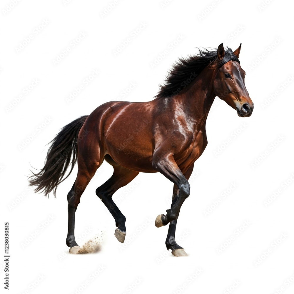 running horse isolated on white running horse isolated on white